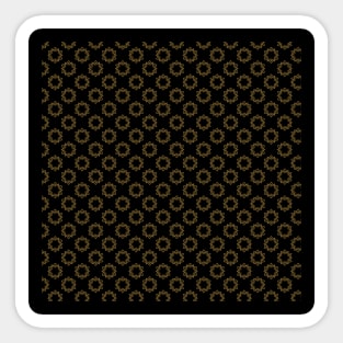 Ornament black and gold 4 Sticker